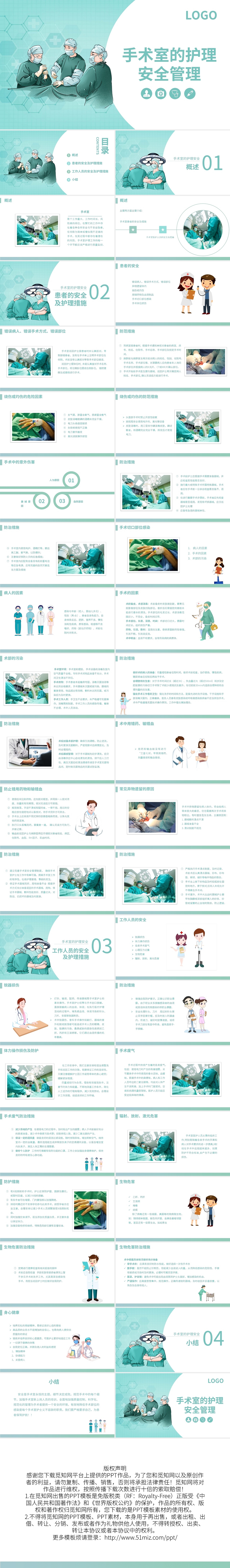手术室的护理安全管理ppt模板宣传ppt动态ppt